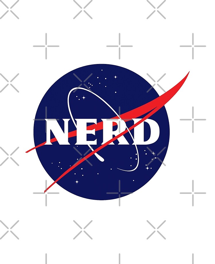 Nasa Nerd Logo Parody Ipad Case Skin By Jeffest Redbubble