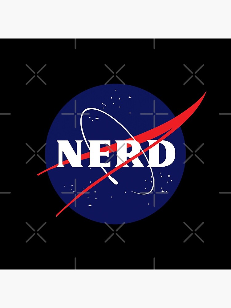 Nasa Nerd Logo Parody Tote Bag By Jeffest Redbubble
