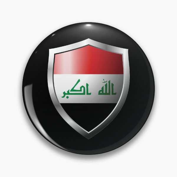 Item preview, Strong Iraq Flag Shield Country designed and sold by HelloFromAja.