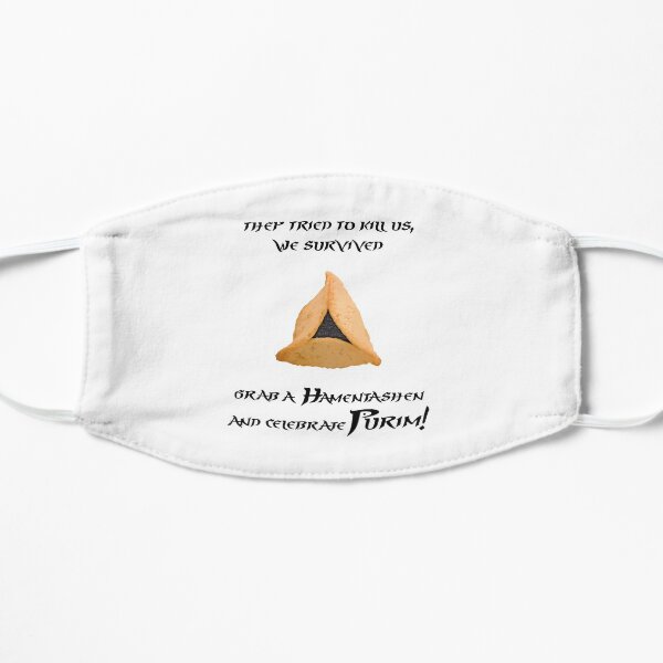 Purim - They tried to kill us, we survived Flat Mask