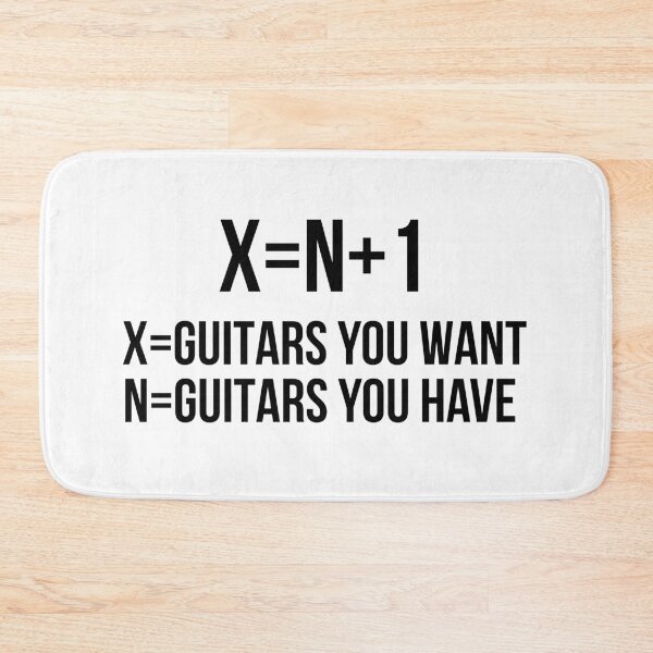 Item preview, X=N+1 Funny Guitar Design designed and sold by jackknite.