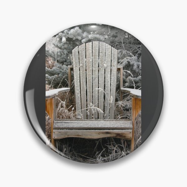 Item preview, Frosty Adirondack Chair with Spruce Tree designed and sold by pixelmountain.
