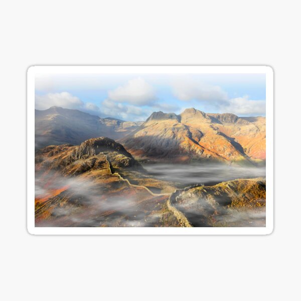 Item preview, Early Morning mist surrounds the Langdale Pikes in the English Lake District designed and sold by Martin Lawrence.