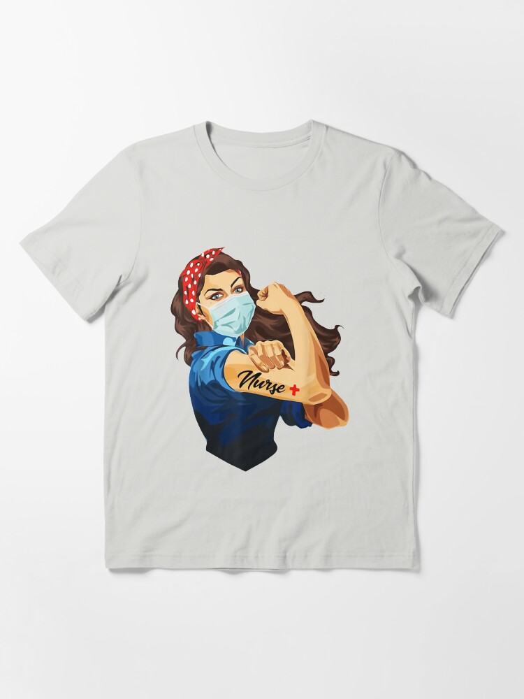 Strong Nurse Rosie Riveter T-Shirt 