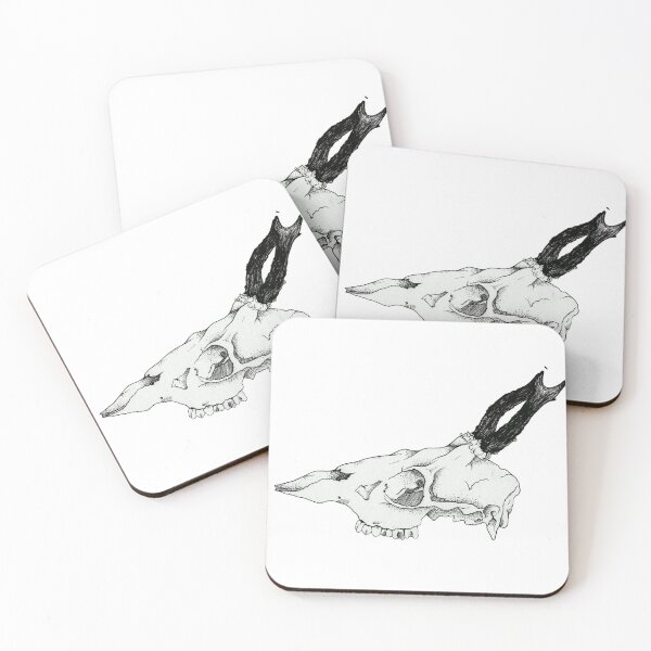 Item preview, Deer Skull Line Drawing Tattoo Desing designed and sold by laurynlambourne.