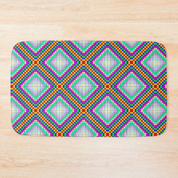 Item preview, rainbow grid pattern designed and sold by theerraticmind.