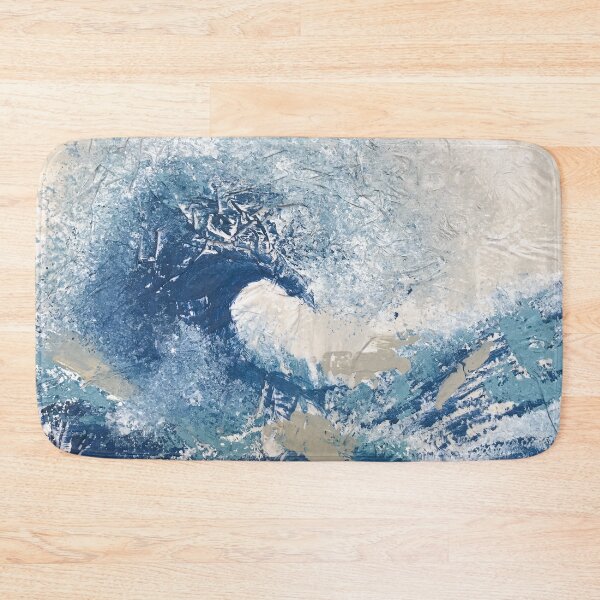 Item preview, Wave Off Kanagawa Abstract Japanese Asian Art designed and sold by Brushedinbold.