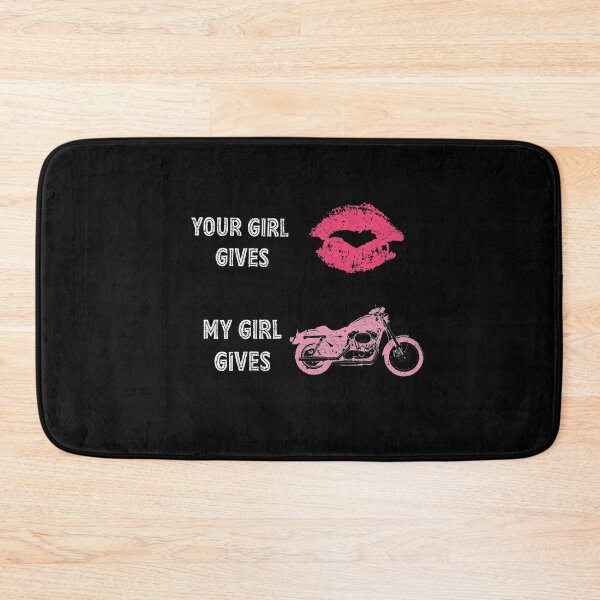 Item preview, Your girl gives kisses mine gives bikes. designed and sold by bumperapparels.