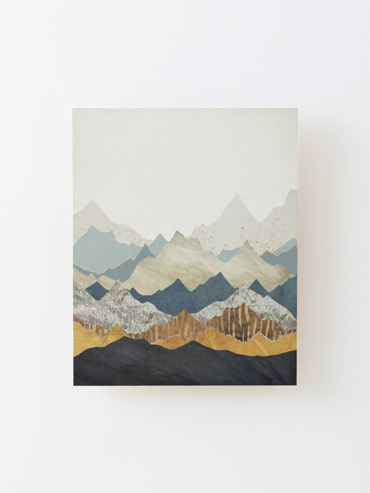 Alternate view of Distant Peaks Mounted Print