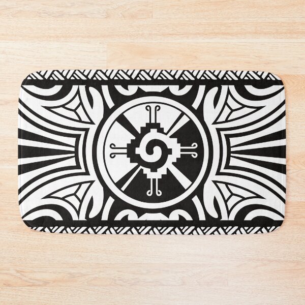 Item preview, Hunab Ku Mayan symbol black and white #2 designed and sold by Nartissima.