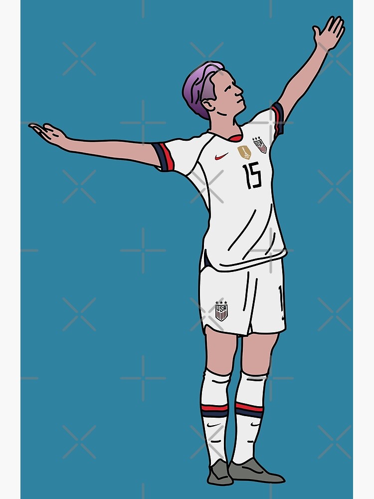 Athlete 1 Megan Rapinoe Art Print By Cleobule Redbubble