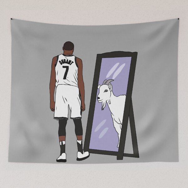 Item preview, Kevin Durant Mirror GOAT (Brooklyn) designed and sold by RatTrapTees.