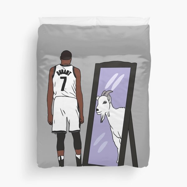 Kevin Durant Mirror GOAT (Nets) Duvet Cover