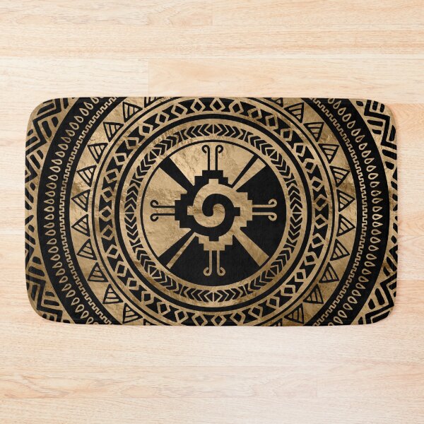 Item preview, Hunab Ku Mayan symbol black and gold designed and sold by Nartissima.
