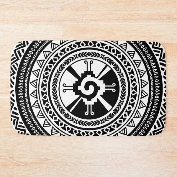 Item preview, Hunab Ku Mayan symbol black and white designed and sold by Nartissima.
