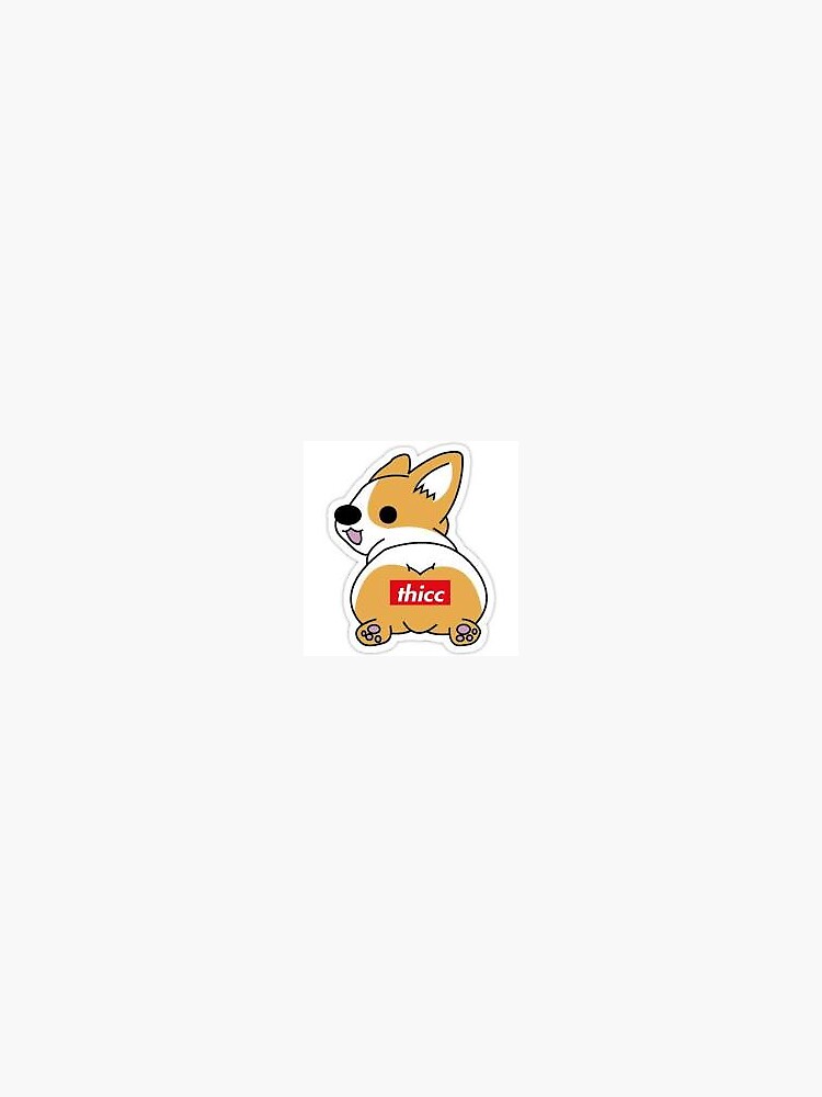 Sticko Fuzzy Stickers-Fat Corgi - 015586887280