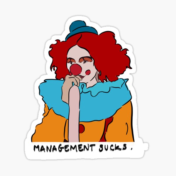 Item preview, Villanelle management sucks Killing Eve white edition  designed and sold by Royal Red Panda.
