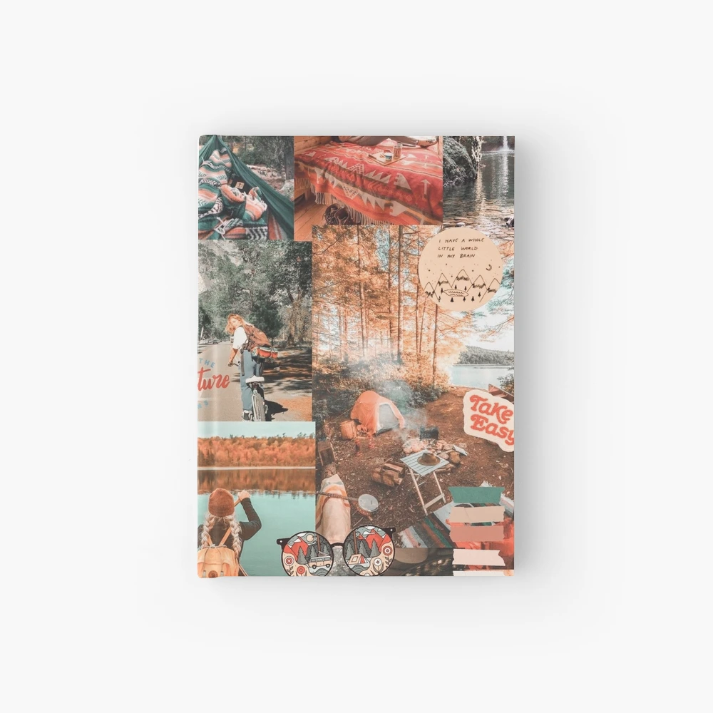 Granola Girl Mood Board Hardcover Journal for Sale by Xandra Jones