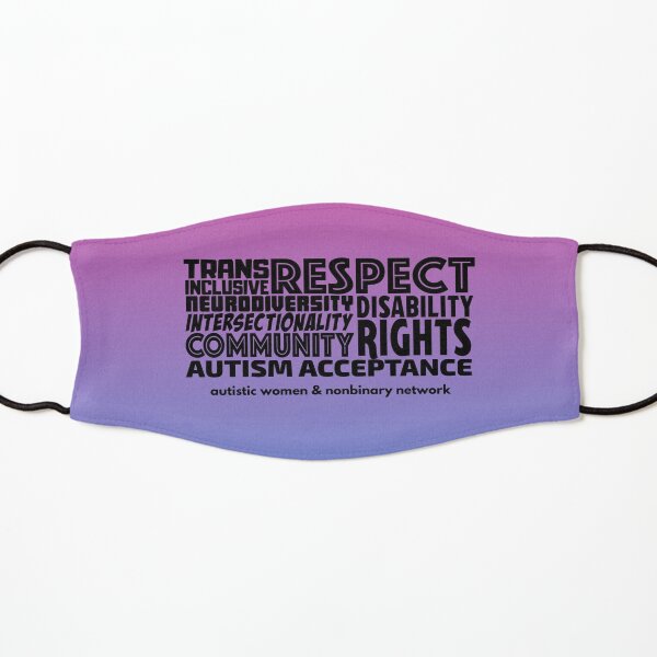 AWN Word Cloud Gradient Kids Mask