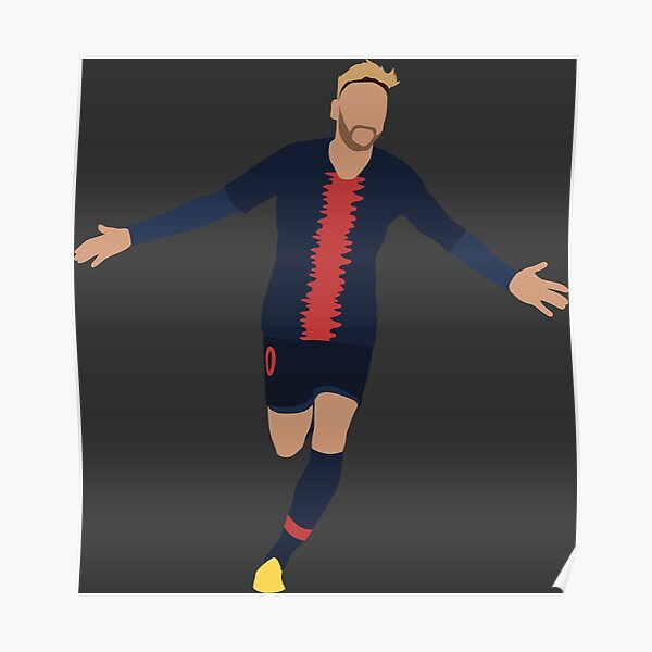 Neymar. Paris Saint-Germain, Football. Poster