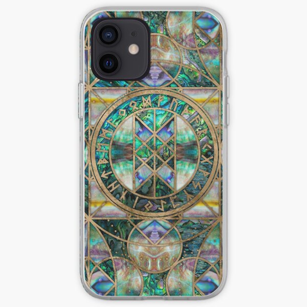 Web of Wyrd The Matrix of Fate -Abalone Shell iPhone Soft Case