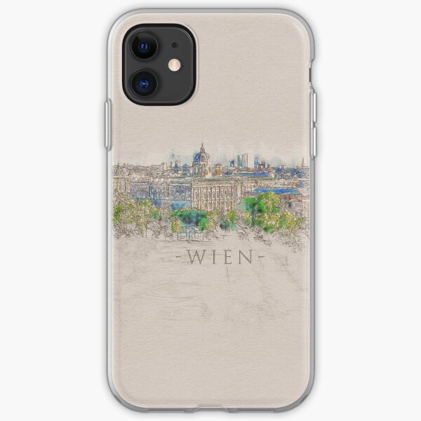 Vienna City Sketch - Digital Art iPhone Soft Case