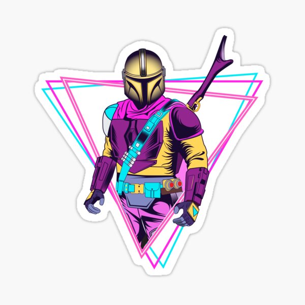 Mando Retro Sticker