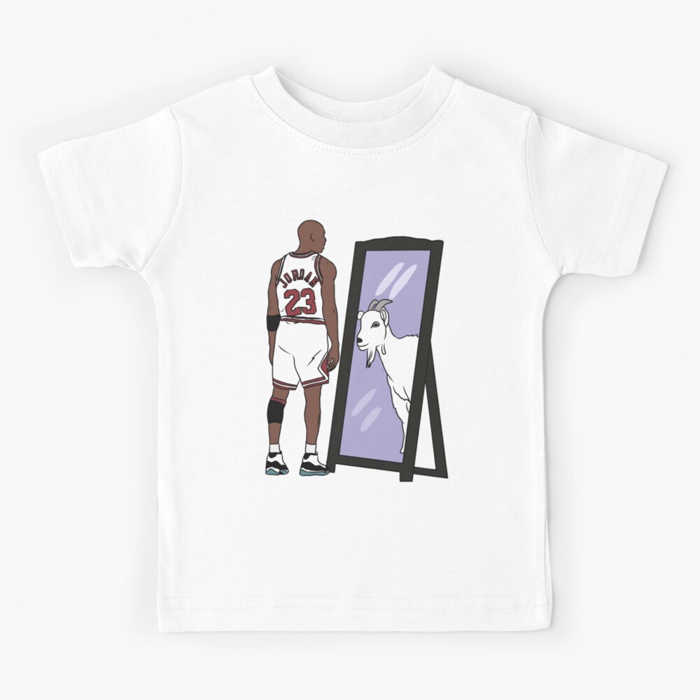 Michael Jordan Mirror GOAT Kids T-Shirt