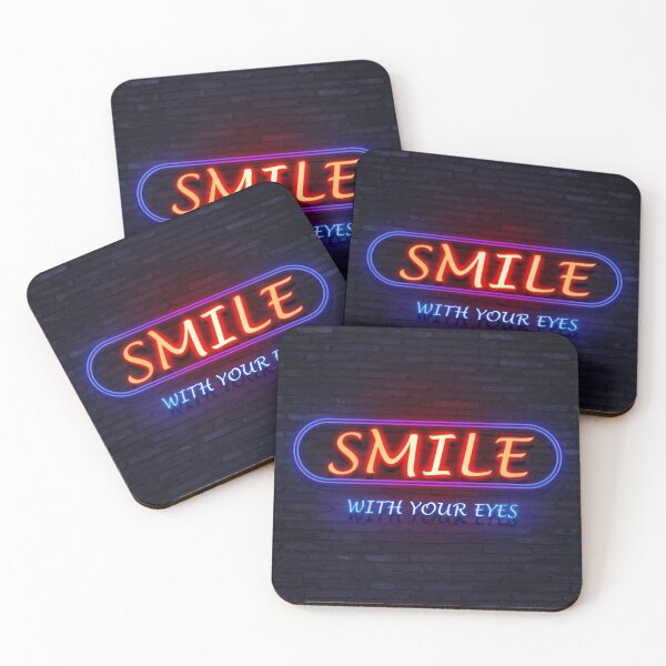 Item preview, Smile with your eyes neon designed and sold by FOLK ART FUSION.