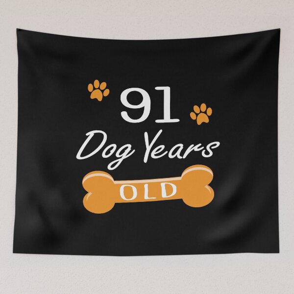 Item preview, 91 Dog Years Old Funny 13th Birthday Puppy Lover product designed and sold by Grabitees.