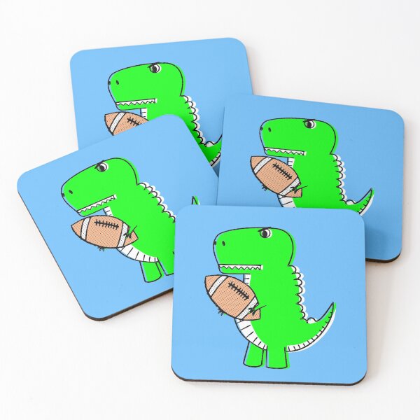 Item preview, Green Dinosaur Loves Football designed and sold by Almdrs.