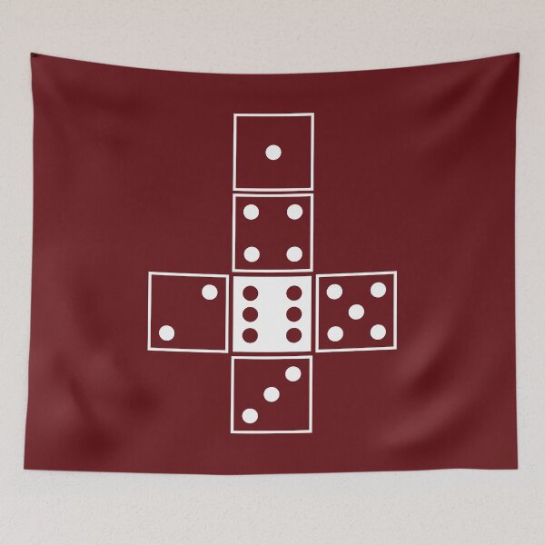 Item preview, Red Unrolled D6 designed and sold by clarkstpress.