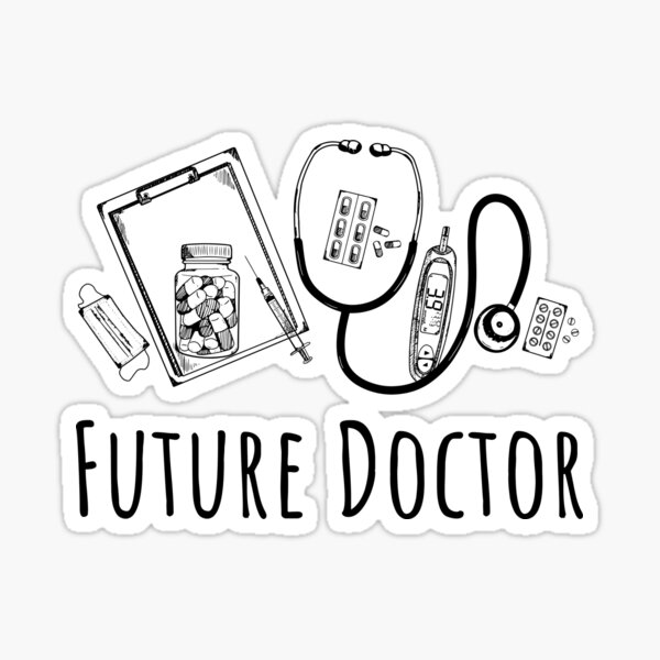 future-doctor-gifts-for-medical-students-sticker-for-sale-by