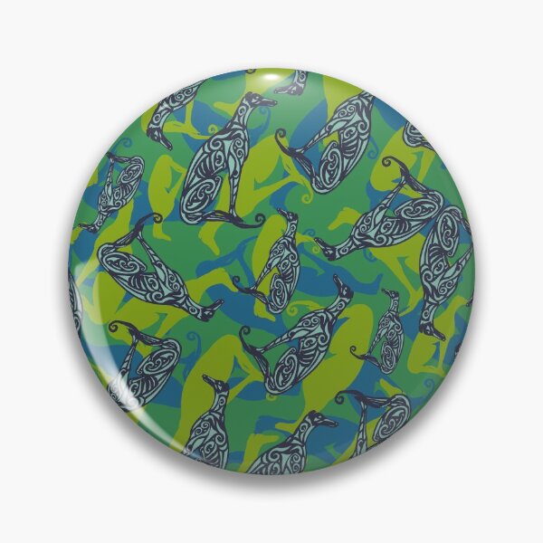 Artikelvorschau, Greyhound Camo - Blau und Grün entworfen und verkauft von lottibrown.