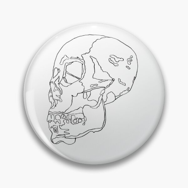 Item preview, Skull Contour Line Art designed and sold by Curlytale.