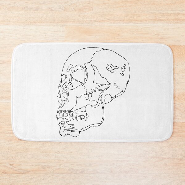 Item preview, Skull Contour Line Art designed and sold by Curlytale.