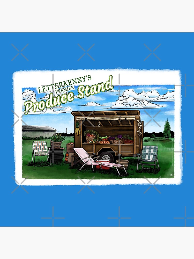 "Letterkenny's Premier Produce Stand" Throw Pillow by queenoftheBLAH