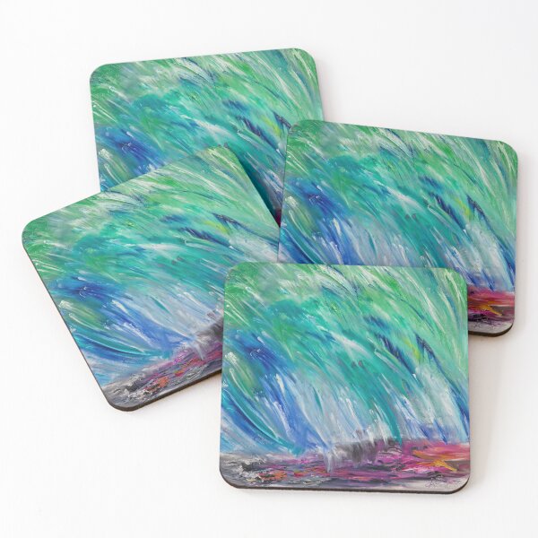 Item preview, Monsoon 1 - storm-like energy in soothing hues of blue and green designed and sold by KarenRHarris.
