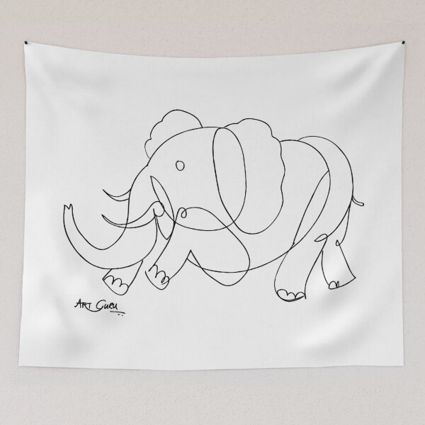 Item preview, Baby Elephant, 1087B, 27 x 40, Ink On Paper, ArtGuru designed and sold by Art Guru.