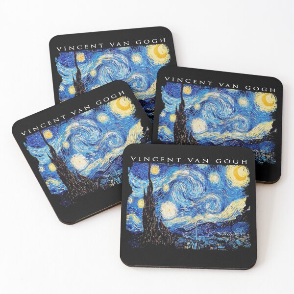 Van Gogh Starry Night Coasters (Set of 4)