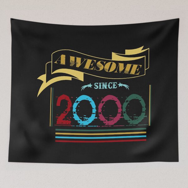 Item preview, Awesome since 2000: funny 20th birthday gifts idea designed and sold by cutitoutsir.