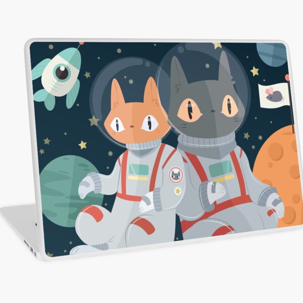 Catstronautes! Dans! Espace! Skin adhésive d'ordinateur