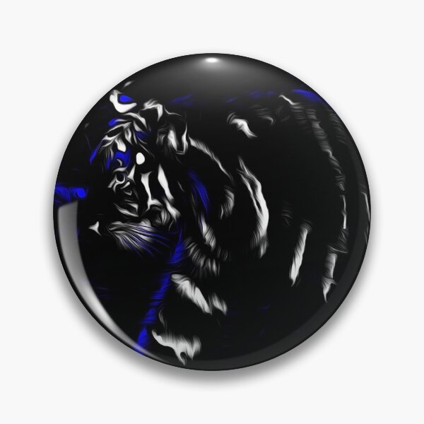 Item preview, White tiger on black background designed and sold by Olympia Ellinas.