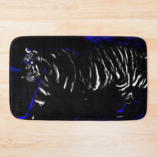 Item preview, White tiger on black background designed and sold by Olympia Ellinas.