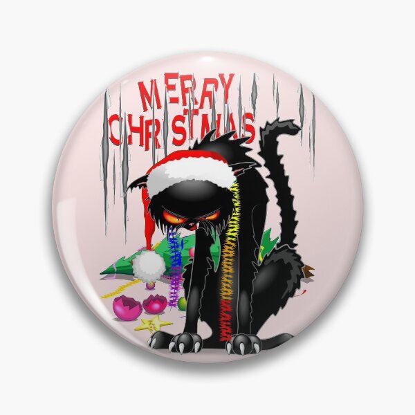 Item preview, Evil Black Cat VS Christmas Tree  designed and sold by BluedarkArt.