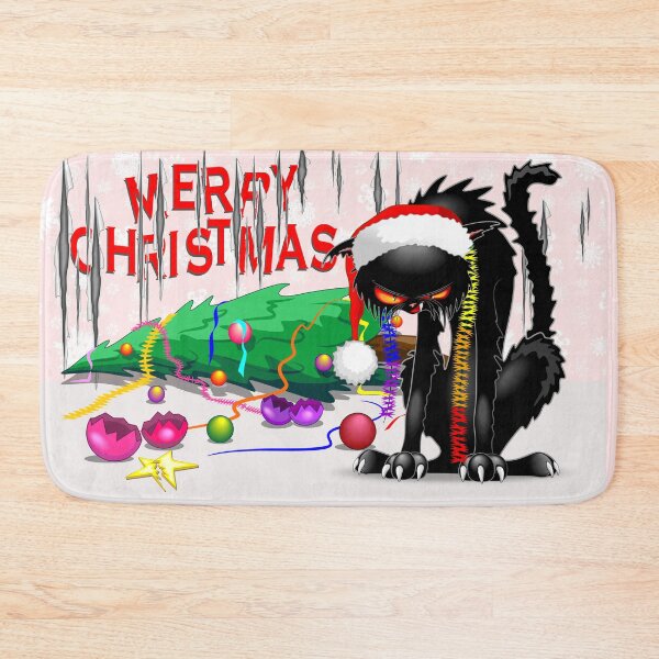 Item preview, Evil Black Cat VS Christmas Tree  designed and sold by BluedarkArt.