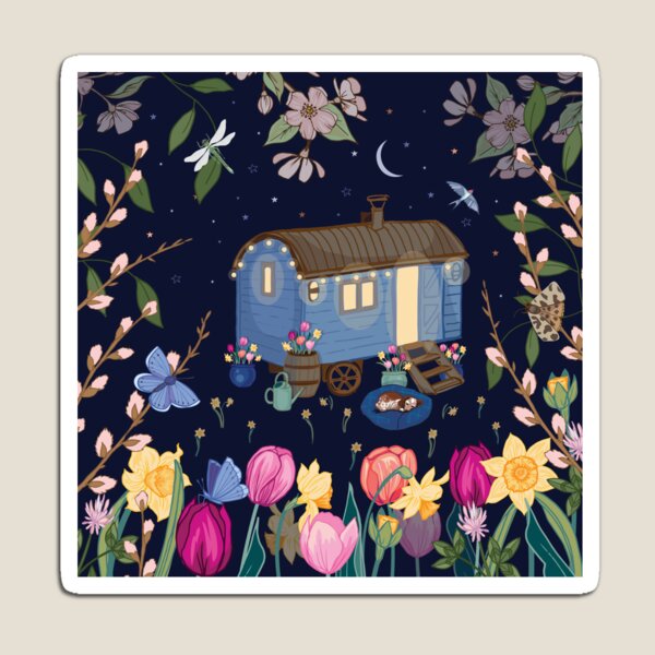 Shepherd's Hut Caravan Magnet