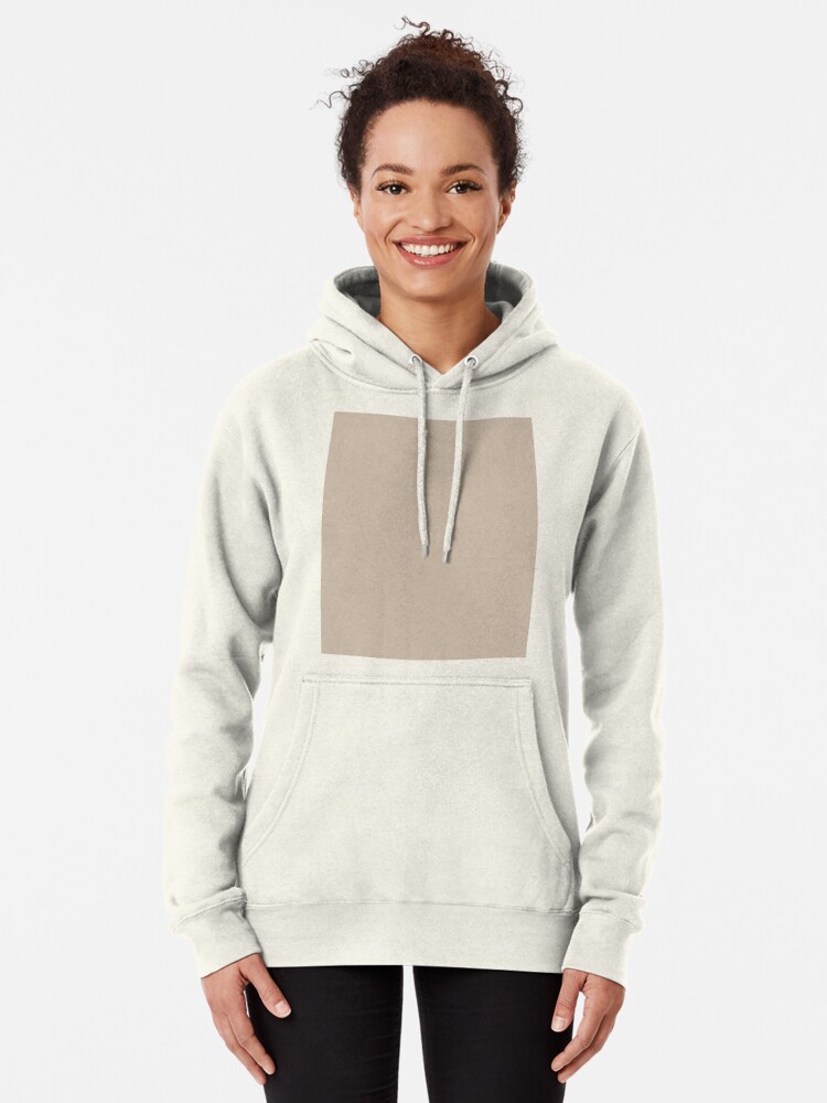 taupe color hoodie