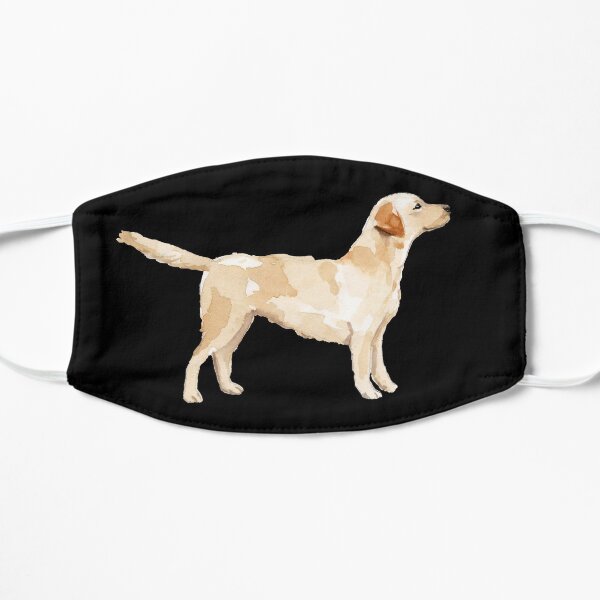 Yellow Lab Silhouette Watercolor Mask