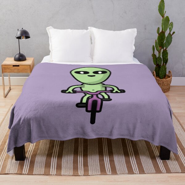 Item preview, Cute Alien Bike Riding designed and sold by hadicazvysavaca.